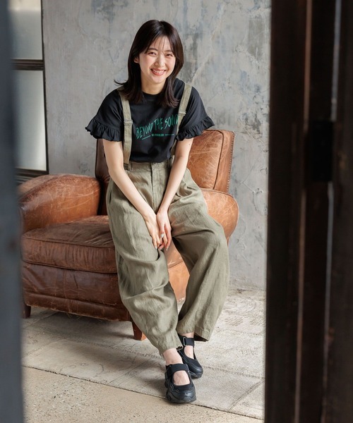 niko and...(ニコアンド)の「アソートフリルロックTEE(Tシャツ/カットソー・レディース・ライトグレー/チャコール/オフホワイト/ブルー/ブラック・MEDIUM/LARGE)」の14枚目の写真