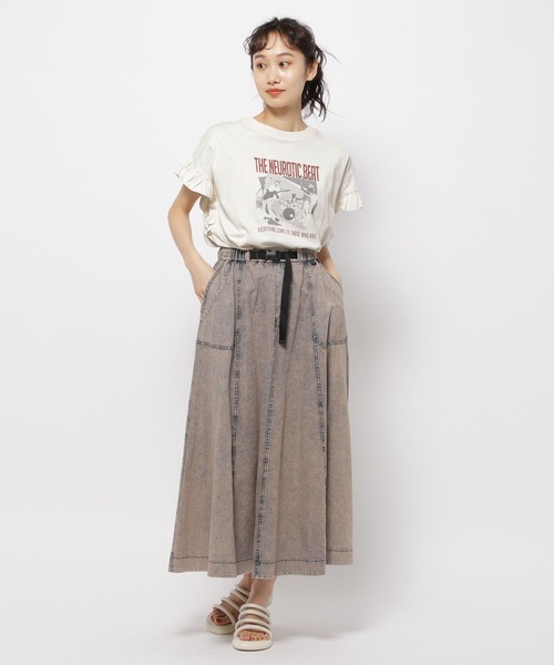 niko and...(ニコアンド)の「アソートフリルロックTEE(Tシャツ/カットソー・レディース・ライトグレー/チャコール/オフホワイト/ブルー/ブラック・MEDIUM/LARGE)」の20枚目の写真