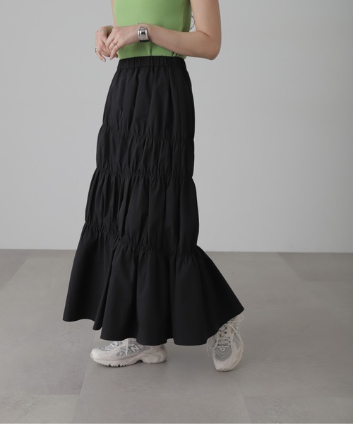 FREE'S MART(フリーズマート)の「◆ランダムシャーリングスカート(スカート・レディース・ホワイト/ブラック/カーキ・SMALL/MEDIUM)」の1枚目の写真