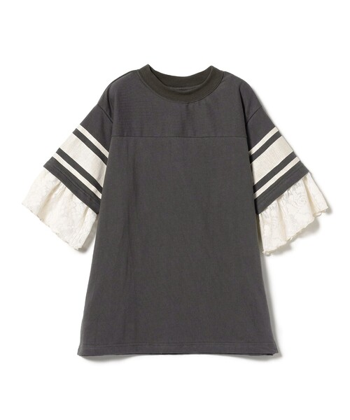 GO TO HOLLYWOOD(ゴートゥーハリウッド)の「GO TO HOLLYWOOD × B:MING by BEAMS / 別注 フットボール フリル Tシャツ(100~150cm)(Tシャツ/カットソー・キッズ・レッド/チャコールグレー・LARGE/MEDIUM/SMALL)」の18枚目の写真
