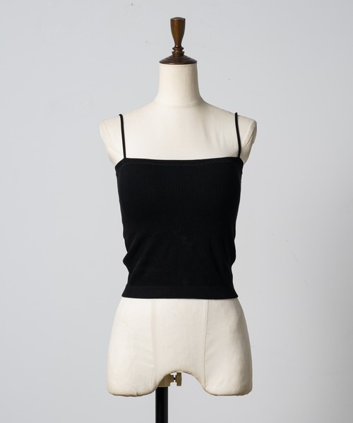 Happy John（ハッピージョン）の「short cup cami / カップ付きキャミソール（キャミソール・レディース・ブラック/ホワイト/ブラウン/グリーン・FREE）」の19枚目の写真