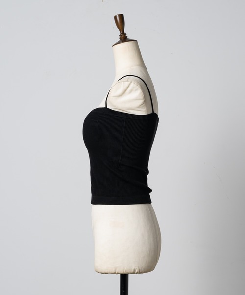 Happy John（ハッピージョン）の「short cup cami / カップ付きキャミソール（キャミソール・レディース・ブラック/ホワイト/ブラウン/グリーン・FREE）」の20枚目の写真