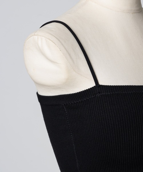 Happy John（ハッピージョン）の「short cup cami / カップ付きキャミソール（キャミソール・レディース・ブラック/ホワイト/ブラウン/グリーン・FREE）」の12枚目の写真