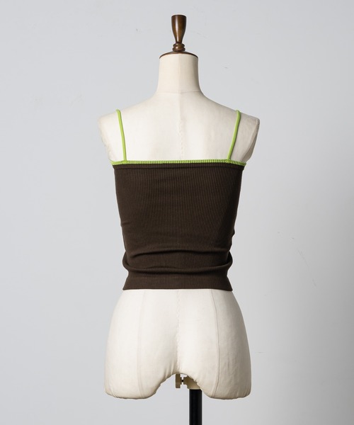 Happy John（ハッピージョン）の「short cup cami / カップ付きキャミソール（キャミソール・レディース・ブラック/ホワイト/ブラウン/グリーン・FREE）」の15枚目の写真