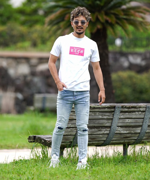 adamsJUGGLER(アダムスジャグラー)の「24/RTEGボックスO/Eティー(Tシャツ/カットソー・メンズ・ピンク/イエロー/ブラック/ホワイト・L/XL/XXL/S/M)」の21枚目の写真