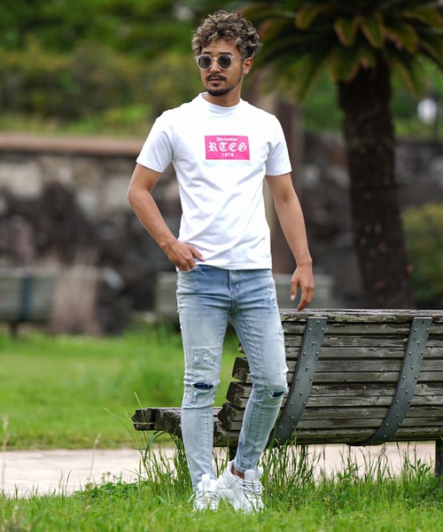 adamsJUGGLER(アダムスジャグラー)の「24/RTEGボックスO/Eティー(Tシャツ/カットソー・メンズ・ピンク/イエロー/ブラック/ホワイト・L/XL/XXL/S/M)」の12枚目の写真