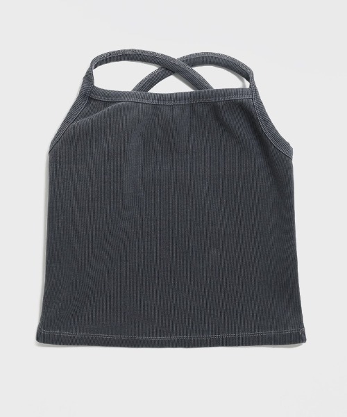 BLACKUP（ブラックアップ）の「[MADE] ティッセル SET - ワッシングリブノースリーブ（Tシャツ/カットソー・レディース・スカイブルー/チャコール/ダークグレー/ピンク・ONESIZE）」の19枚目の写真