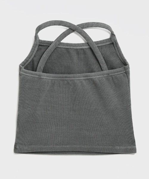 BLACKUP（ブラックアップ）の「[MADE] ティッセル SET - ワッシングリブノースリーブ（Tシャツ/カットソー・レディース・スカイブルー/チャコール/ダークグレー/ピンク・ONESIZE）」の12枚目の写真