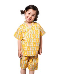 ami amie（アミアミ）の「【綿100％】甚平　　～花柄　亀　猫　アニマル　唐辛子　恐竜～（浴衣）」