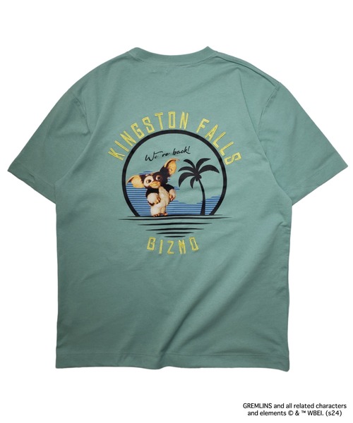 Gremlins × ZOZOVILLA（グレムリン×ゾゾヴィラ）の「RIVER SIDE CULTURE/RSC×GREMLINS BEACH T-SHIRTS (M4)（Tシャツ/カットソー・メンズ・カーキ/ネイビー・LARGE/X-LARGE/MEDIUM）」の7枚目の写真