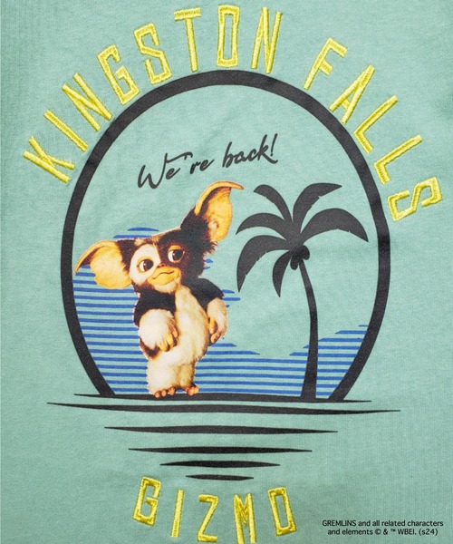 Gremlins × ZOZOVILLA（グレムリン×ゾゾヴィラ）の「RIVER SIDE CULTURE/RSC×GREMLINS BEACH T-SHIRTS (M4)（Tシャツ/カットソー・メンズ・カーキ/ネイビー・LARGE/X-LARGE/MEDIUM）」の11枚目の写真