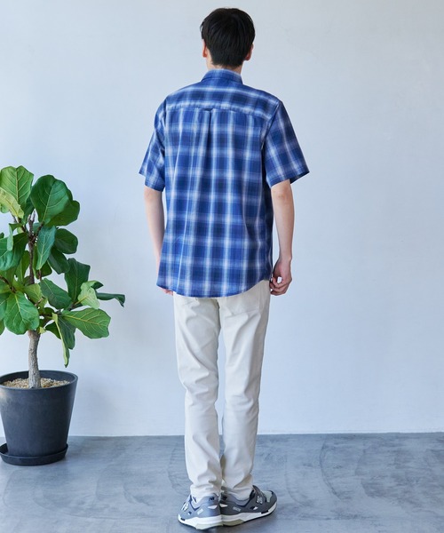 Arnold Palmer（アーノルドパーマー）の「ヴィンテージチェック 半袖 シャツ（シャツ/ブラウス・メンズ・ネイビー/ブラウン/グリーン・M/L/LL）」の10枚目の写真