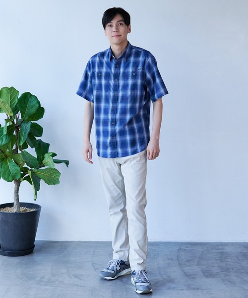 Arnold Palmer（アーノルドパーマー）の「ヴィンテージチェック 半袖 シャツ（シャツ/ブラウス・メンズ・ネイビー/ブラウン/グリーン・M/L/LL）」の8枚目の写真