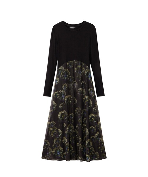 【セール】DARK PENSEELACROIX ワンピースロングスリーブ（ワンピース）｜Desigual（デシグアル）