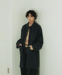 Aphlotus | ヴィンテージライク ワンサイドラグラン 4ポケット アトリエコート(その他アウター)