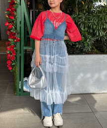 CIAOPANIC | デニムビスチェチュールドッキングワンピース(ワンピース)