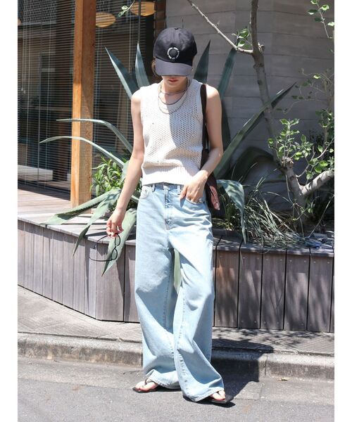 Ungrid（アングリッド）の「エンブロイダリーデザインキャップ（キャップ・レディース・ブラック/ブルー/アイボリー/ボルドー・FREE）」の11枚目の写真