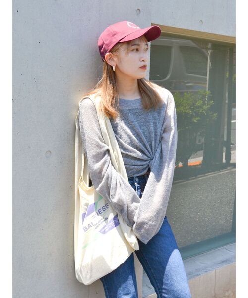 Ungrid（アングリッド）の「エンブロイダリーデザインキャップ（キャップ・レディース・ブラック/ブルー/アイボリー/ボルドー・FREE）」の21枚目の写真