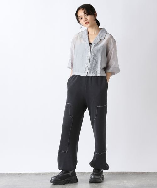 JEANASIS（ジーナシス）の「ブリーチスウェットジョガーパンツ/141461