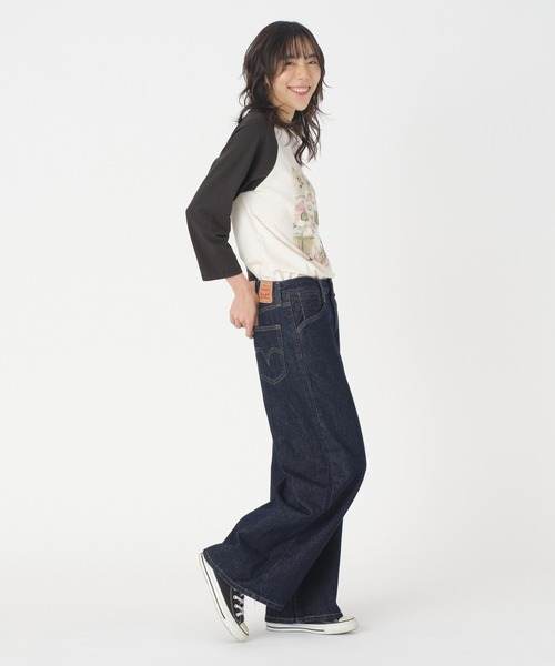 Levi's（リーバイス）の「Levi's/リーバイス ベースボールTシャツ ブラック CACTI EGRET（Tシャツ/カットソー・レディース・ホワイト・XS/S/M）」の13枚目の写真