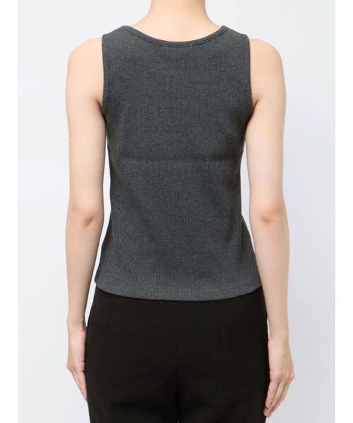 MURUA（ムルーア）の「チュールフリルレイヤードタンクトップ（Tシャツ/カットソー・レディース・ブラック/グレー・FREE）」の21枚目の写真