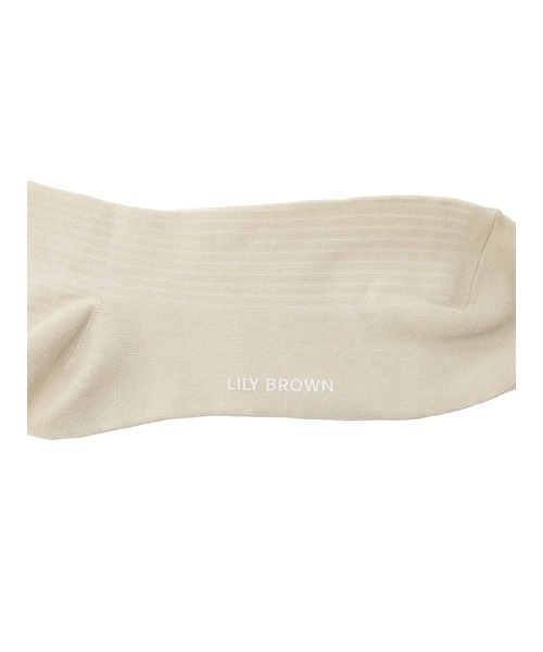 LILY BROWN（リリーブラウン）の「リブニーハイソックス（ソックス/靴下・レディース・グレー/ベージュ/アイボリー・FREE）」の12枚目の写真