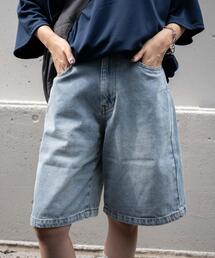 WEGO | WEGO/【24年秋冬新作】ヴィンテージウォッシュデニムハーフパンツ(デニムパンツ)