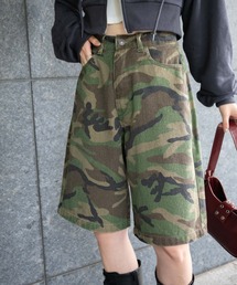 WEGO | WEGO/【24年秋冬新作】ヴィンテージウォッシュデニムハーフパンツ(デニムパンツ)