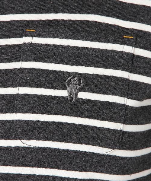 coen(コーエン)の「ドロップショルダーボーダーカットソー(Tシャツ/カットソー・レディース・ダークグレー/オフホワイト/ネイビー・MEDIUM/LARGE)」の12枚目の写真