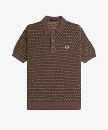 フレッドペリー　Jacquard Knitted Shirt FRED PERRY（フレッドペリー）の「Boucle Jacquard Knitted