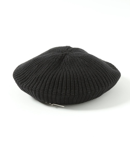 HARE(ハレ)の「ピンバッジベレー(HARE)(ニットキャップ/ビーニー・レディース・ブラック・FREE)」の6枚目の写真