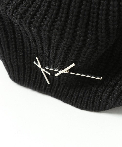 HARE(ハレ)の「ピンバッジベレー(HARE)(ニットキャップ/ビーニー・レディース・ブラック・FREE)」の3枚目の写真