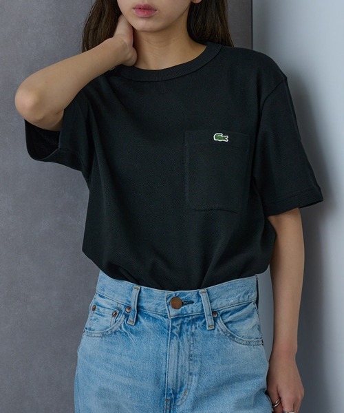 LACOSTE（ラコステ）の「【LACOSTE】カノコポケットTシャツ TH4921-99（Tシャツ/カットソー・レディース・ホワイト/ネイビー/ブラック/カーキ・XL/L/M/S/XS）」の16枚目の写真