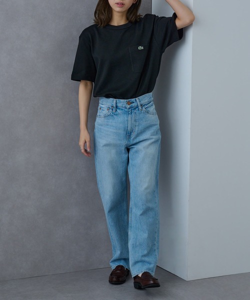 LACOSTE（ラコステ）の「【LACOSTE】カノコポケットTシャツ TH4921-99（Tシャツ/カットソー・レディース・ホワイト/ネイビー/ブラック/カーキ・XL/L/M/S/XS）」の18枚目の写真