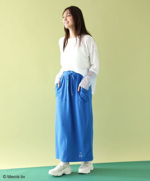 Miffy（ ミッフィー）の「Miffy/カットリブIラインスカート（スカート・レディース・ブルー・FREE）」の15枚目の写真