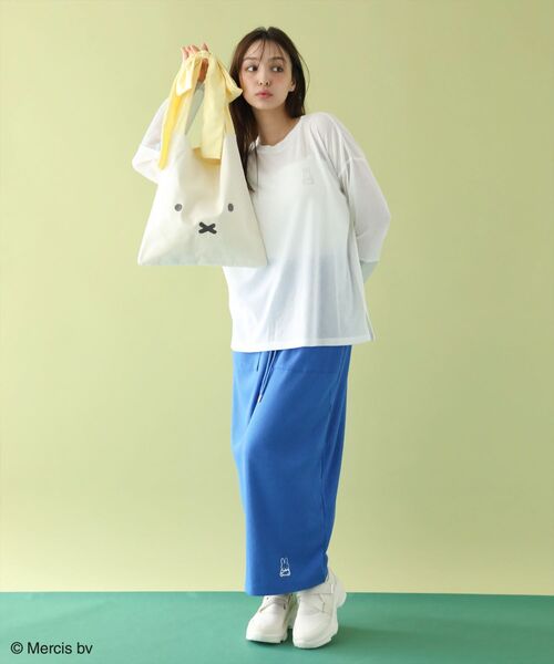 Miffy（ ミッフィー）の「Miffy/カットリブIラインスカート（スカート・レディース・ブルー・FREE）」の16枚目の写真