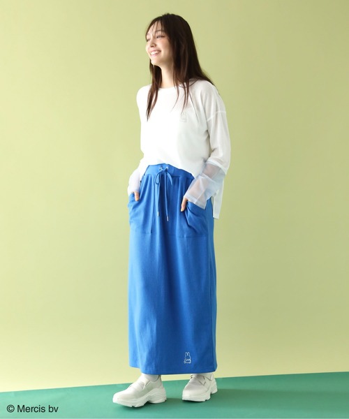 Miffy（ ミッフィー）の「Miffy/カットリブIラインスカート（スカート・レディース・ブルー・FREE）」の13枚目の写真