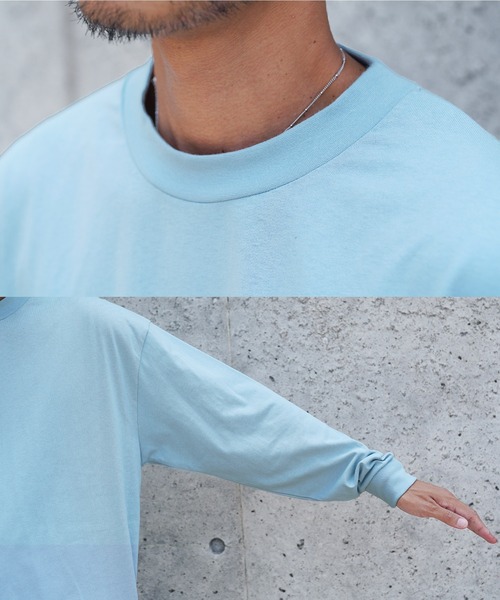 jiggys shop(ジギーズショップ)の「ルーズフィットクルーネック長袖ロンTカットソー(Tシャツ/カットソー・メンズ・ブラウン系その他/ブラック/パープル系その他/ホワイト/ブルー系その他/マスタード・LARGE/MEDIUM/X-LARGE)」の22枚目の写真