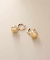 COCOSHNIK（ココシュニック）の「K10中空ボール 中折れピアス（ピアス（両耳用））」