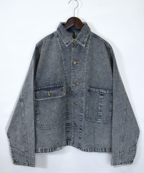 【セール】vintage like hard wash denim work jacket/ヴィンテージライク ハードウォッシュ デニム ワークジャケット【IR】(デニムジャケット)|おしゃれスタ(オシャレスタ) 【セール】vintage like hard wash denim work jacket/ヴィンテージライク ハードウォッシュ デニム ワークジャケット【IR】(デニムジャケット)|おしゃれスタ(オシャレスタ)