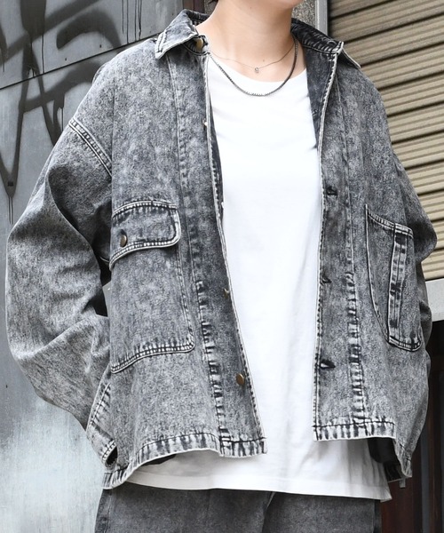 【セール】vintage like hard wash denim work jacket/ヴィンテージライク ハードウォッシュ デニム ワークジャケット【IR】(デニムジャケット)|おしゃれスタ(オシャレスタ) 【セール】vintage like hard wash denim work jacket/ヴィンテージライク ハードウォッシュ デニム ワークジャケット【IR】(デニムジャケット)|おしゃれスタ(オシャレスタ)