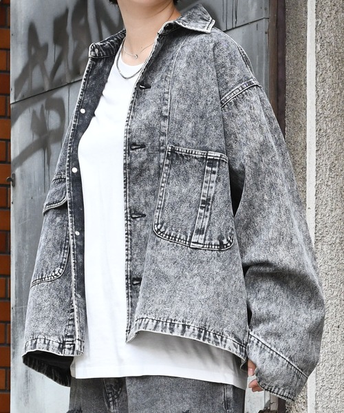 【セール】vintage like hard wash denim work jacket/ヴィンテージライク ハードウォッシュ デニム ワークジャケット【IR】(デニムジャケット)|おしゃれスタ(オシャレスタ) 【セール】vintage like hard wash denim work jacket/ヴィンテージライク ハードウォッシュ デニム ワークジャケット【IR】(デニムジャケット)|おしゃれスタ(オシャレスタ)