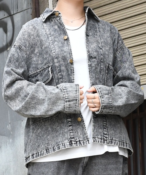 【セール】vintage like hard wash denim work jacket/ヴィンテージライク ハードウォッシュ デニム ワークジャケット【IR】(デニムジャケット)|おしゃれスタ(オシャレスタ) 【セール】vintage like hard wash denim work jacket/ヴィンテージライク ハードウォッシュ デニム ワークジャケット【IR】(デニムジャケット)|おしゃれスタ(オシャレスタ)