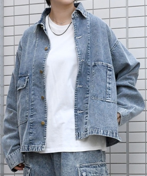 【セール】vintage like hard wash denim work jacket/ヴィンテージライク ハードウォッシュ デニム ワークジャケット【IR】(デニムジャケット)|おしゃれスタ(オシャレスタ) 【セール】vintage like hard wash denim work jacket/ヴィンテージライク ハードウォッシュ デニム ワークジャケット【IR】(デニムジャケット)|おしゃれスタ(オシャレスタ)