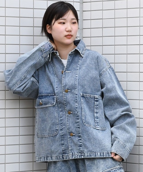 【セール】vintage like hard wash denim work jacket/ヴィンテージライク ハードウォッシュ デニム ワークジャケット【IR】(デニムジャケット)|おしゃれスタ(オシャレスタ) 【セール】vintage like hard wash denim work jacket/ヴィンテージライク ハードウォッシュ デニム ワークジャケット【IR】(デニムジャケット)|おしゃれスタ(オシャレスタ)
