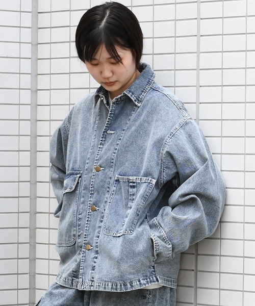 【セール】vintage like hard wash denim work jacket/ヴィンテージライク ハードウォッシュ デニム ワークジャケット【IR】(デニムジャケット)|おしゃれスタ(オシャレスタ) 【セール】vintage like hard wash denim work jacket/ヴィンテージライク ハードウォッシュ デニム ワークジャケット【IR】(デニムジャケット)|おしゃれスタ(オシャレスタ)