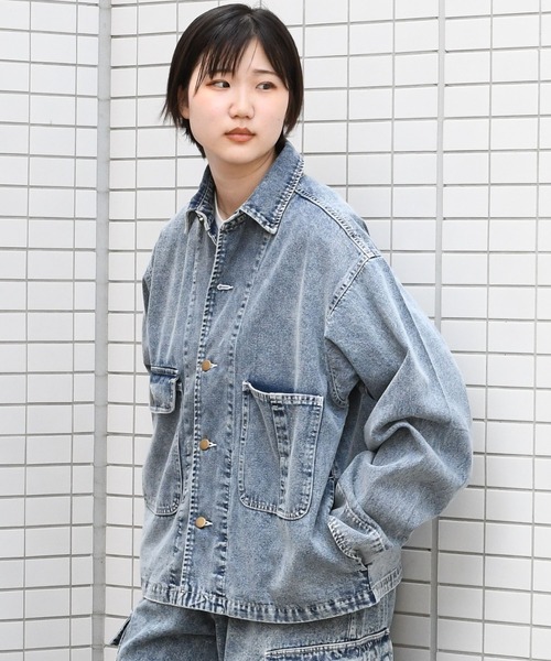 【セール】vintage like hard wash denim work jacket/ヴィンテージライク ハードウォッシュ デニム ワークジャケット【IR】(デニムジャケット)|おしゃれスタ(オシャレスタ) 【セール】vintage like hard wash denim work jacket/ヴィンテージライク ハードウォッシュ デニム ワークジャケット【IR】(デニムジャケット)|おしゃれスタ(オシャレスタ)