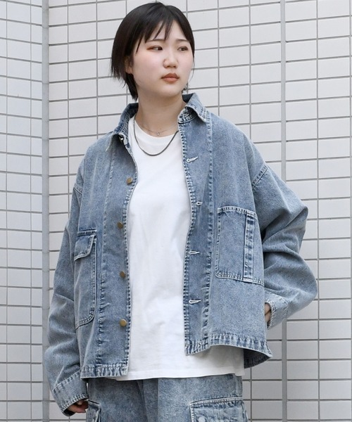 【セール】vintage like hard wash denim work jacket/ヴィンテージライク ハードウォッシュ デニム ワークジャケット【IR】(デニムジャケット)|おしゃれスタ(オシャレスタ) 【セール】vintage like hard wash denim work jacket/ヴィンテージライク ハードウォッシュ デニム ワークジャケット【IR】(デニムジャケット)|おしゃれスタ(オシャレスタ)