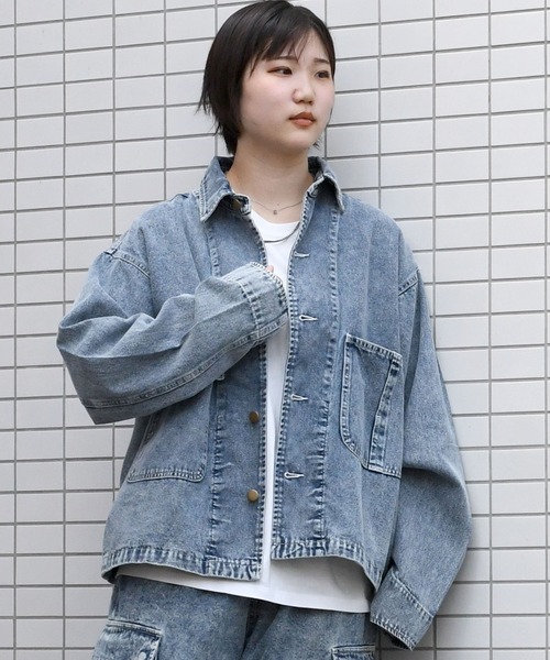 【セール】vintage like hard wash denim work jacket/ヴィンテージライク ハードウォッシュ デニム ワークジャケット【IR】(デニムジャケット)|おしゃれスタ(オシャレスタ) 【セール】vintage like hard wash denim work jacket/ヴィンテージライク ハードウォッシュ デニム ワークジャケット【IR】(デニムジャケット)|おしゃれスタ(オシャレスタ)