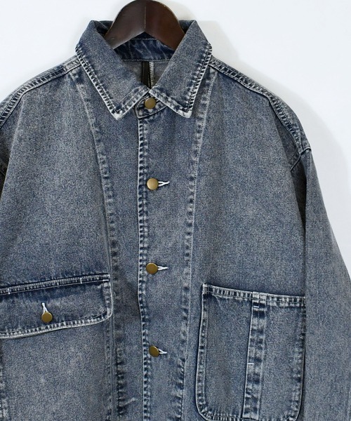 【セール】vintage like hard wash denim work jacket/ヴィンテージライク ハードウォッシュ デニム ワークジャケット【IR】(デニムジャケット)|おしゃれスタ(オシャレスタ) 【セール】vintage like hard wash denim work jacket/ヴィンテージライク ハードウォッシュ デニム ワークジャケット【IR】(デニムジャケット)|おしゃれスタ(オシャレスタ)